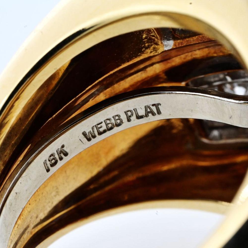 18K Yellow Gold and Platinum Diamond, Sapphire, and Ruby Garden Ring