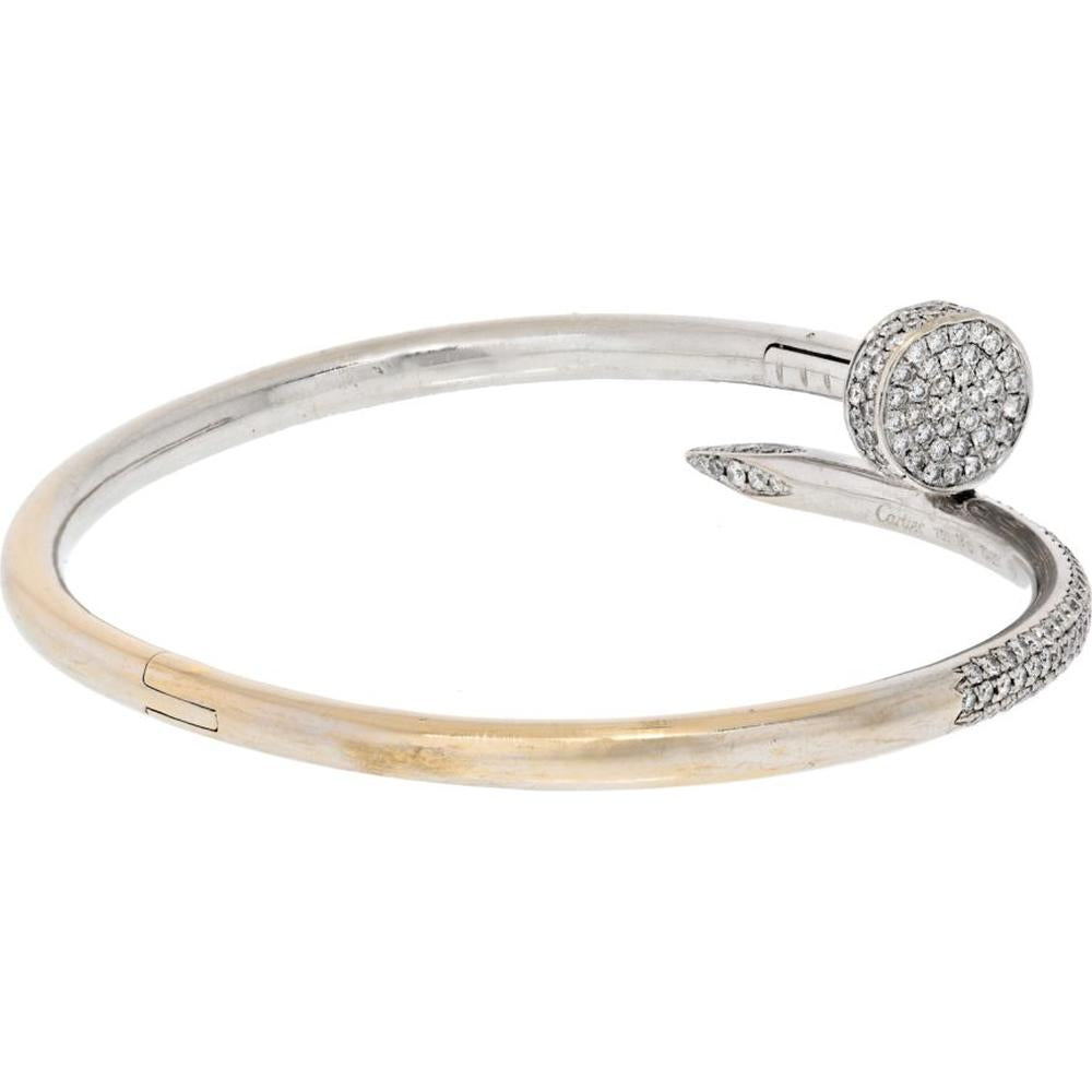18K Yellow Gold Cartier Juste Un Clou Bangle with 2.26 Carats Diamonds