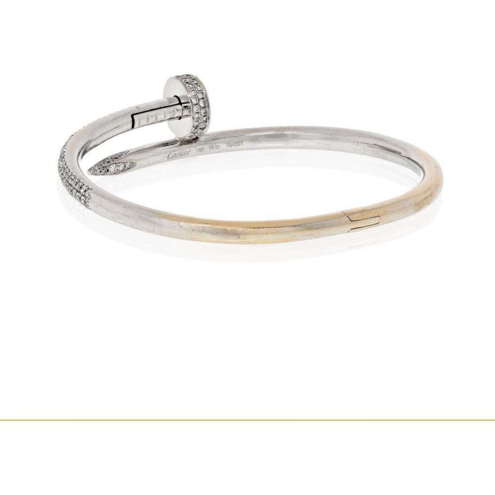 18K Yellow Gold Cartier Juste Un Clou Bangle with 2.26 Carats Diamonds