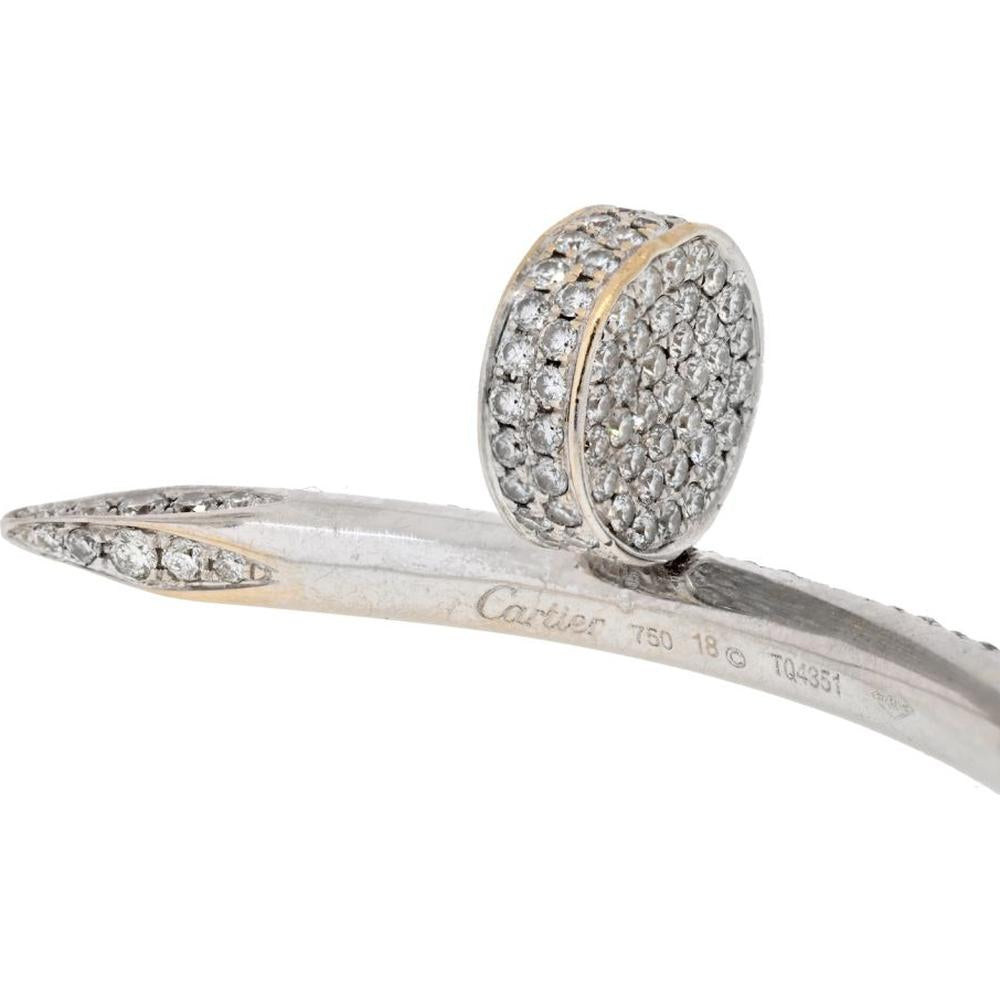 18K Yellow Gold Cartier Juste Un Clou Bangle with 2.26 Carats Diamonds