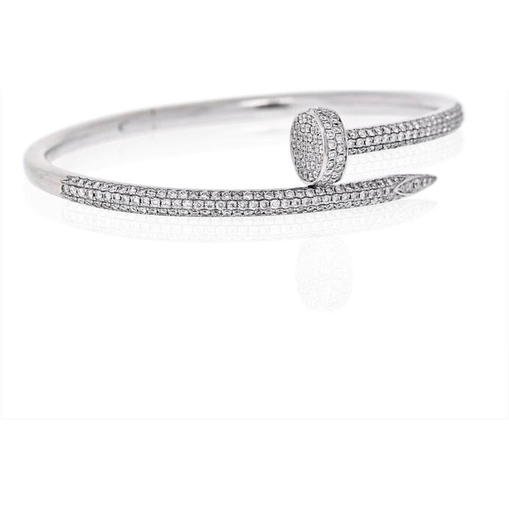 18K Yellow Gold Cartier Juste Un Clou Bangle with 2.26 Carats Diamonds