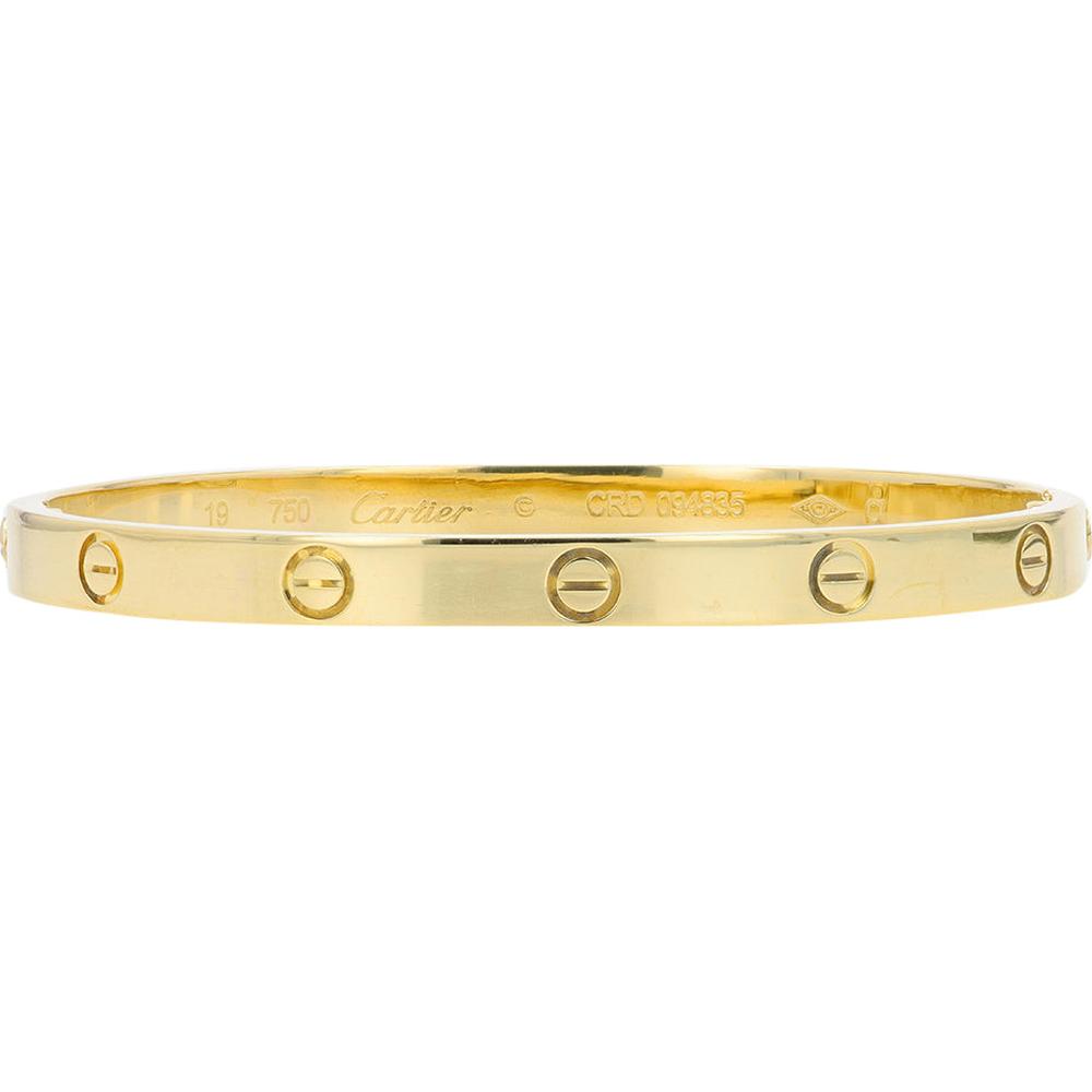 18K Yellow Gold Cartier Small Love Bangle Bracelet