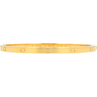 18K Yellow Gold Cartier Small Love Bangle with Screwdriver and Box
