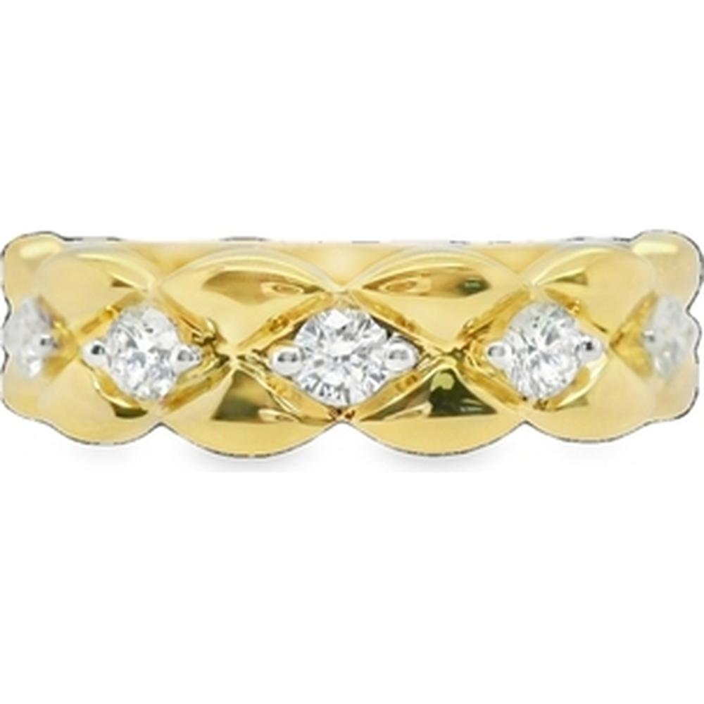 18K Yellow Gold Diamond Band Ring by Afarin