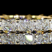 18K Yellow Gold East-West Eternity Band with Radiant Cut Lab Diamonds - 2.58 Carats Total Diamond Weight - Covaloro Fine Jewelry