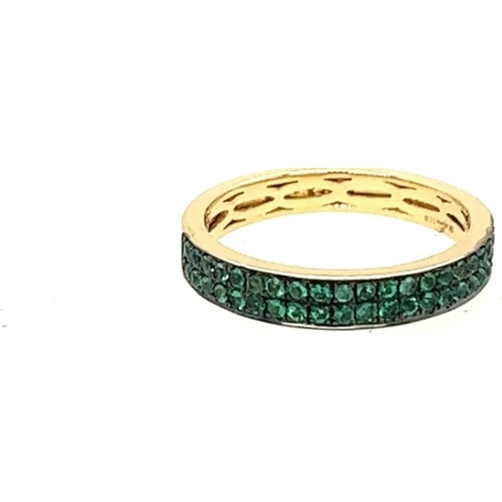 18K Yellow Gold Emerald Band Ring by Afarin