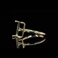 18K Yellow Gold Emerald Cut Lab Diamond Solitaire Ring - 3.76 Carat E-F VS2 GIA Certified - Covaloro Fine Jewelry
