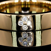 18K Yellow Gold Eternity Band with 24 Flush Set Round Lab Diamonds - 0.22 Carats Total Diamond Weight - Covaloro Fine Jewelry