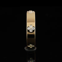 18K Yellow Gold Eternity Band with 24 Flush Set Round Lab Diamonds - 0.22 Carats Total Diamond Weight - Covaloro Fine Jewelry