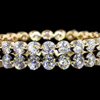 18K Yellow Gold Eternity Band with 26 Round Brilliant Cut Lab Diamonds - 0.85 Carat Total Weight - Covaloro Fine Jewelry