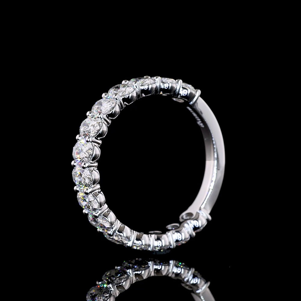 18K Yellow Gold Eternity Band with Bezel Set Round Lab Diamonds - 2.90 Total Carat Weight, E-F Color, VS1 Clarity - Covaloro Fine Jewelry