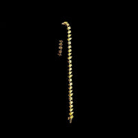 18K Yellow Gold Mixed Shape Station Bracelet with Fancy Vivid Yellow Lab Diamonds - 8.44 Carats Total Diamond Weight - Covaloro Fine Jewelry