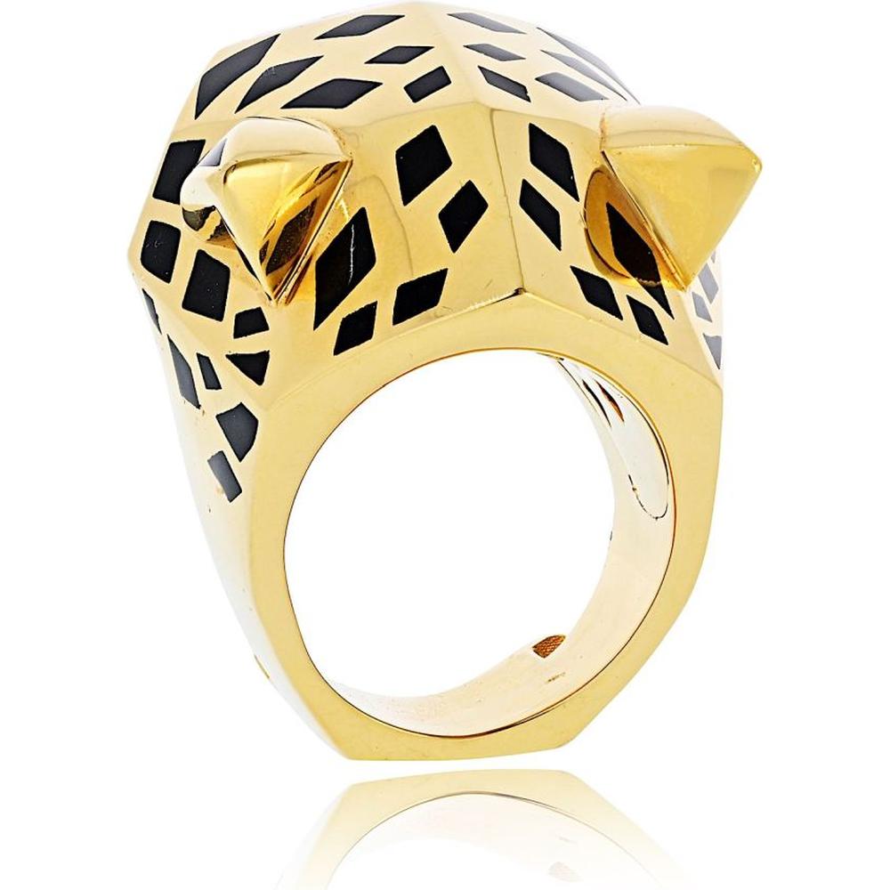 18K Yellow Gold Panther Ring by Cartier - Estate Ring, 65.5 Grams, Size 8