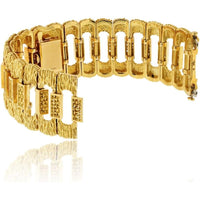 18K Yellow Gold Piaget Vintage Watch with Diamond Halo - 105.6 Grams Total Weight