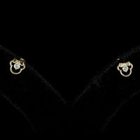 18K Yellow Gold Round Brilliant Cut Lab Diamond Stud Earrings - E-F Color VS Clarity - 0.10 Carat Total Weight (0.05 Carat Each Stone) - Covaloro Fine Jewelry
