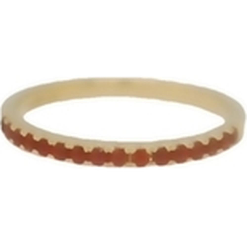 18K Yellow Gold Slim Band Ring with Orange Sapphires by Afarin