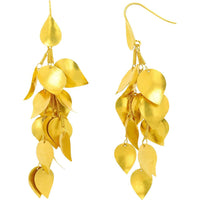 18K Yellow Gold Statement Drop Earrings - 19.30 Grams