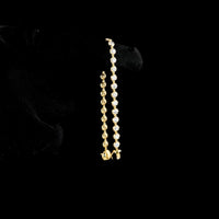 18K Yellow Gold Station Bracelet with 27 Bezel-Prong Set Round Lab Diamonds - 3.82 Carat Total Weight, E-F Color VS2 Clarity - Covaloro Fine Jewelry
