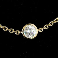 18K Yellow Gold Station Necklace with Bezel-Set Round Lab Diamonds - 1.99 Carat Total Weight, D VS1 Quality - Covaloro Fine Jewelry