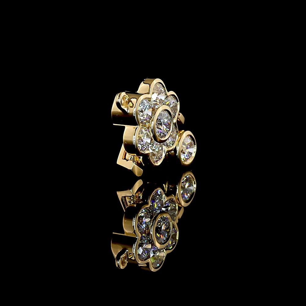 18K Yellow Gold Tennis Bracelet with Bezel Set Round Lab Diamonds - 0.66 Carat Total Diamond Weight - Covaloro Fine Jewelry
