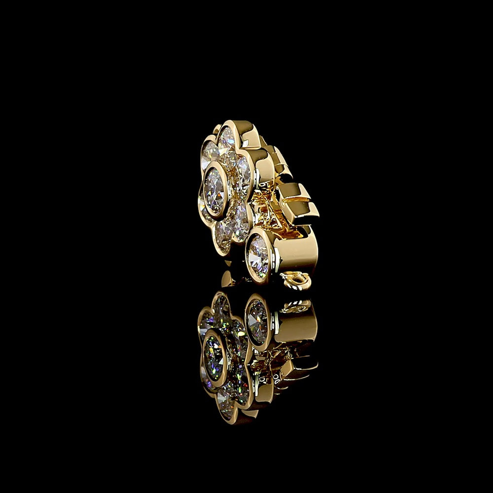 18K Yellow Gold Tennis Bracelet with Bezel Set Round Lab Diamonds - 0.66 Carat Total Diamond Weight - Covaloro Fine Jewelry