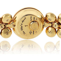 18K Yellow Gold Van Cleef & Arpels Bouton d’Or Watch with Diamond Dial and Sculpted Dome Bracelet - 2.75 Carats Total Diamond Weight