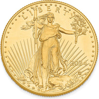22K Gold 1/2 oz. American Eagle Coin Pendant - Iconic Lady Liberty Design
