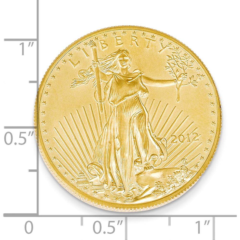 22K Gold 1/2 oz. American Eagle Coin Pendant - Iconic Lady Liberty Design