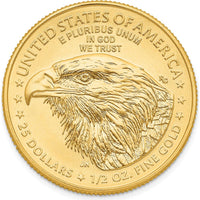 22K Gold 1/2 oz. American Eagle Coin Pendant - Iconic Lady Liberty Design