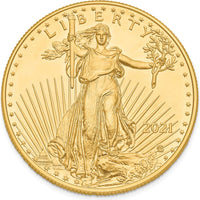 22K Yellow Gold 1 oz. American Eagle Coin Pendant