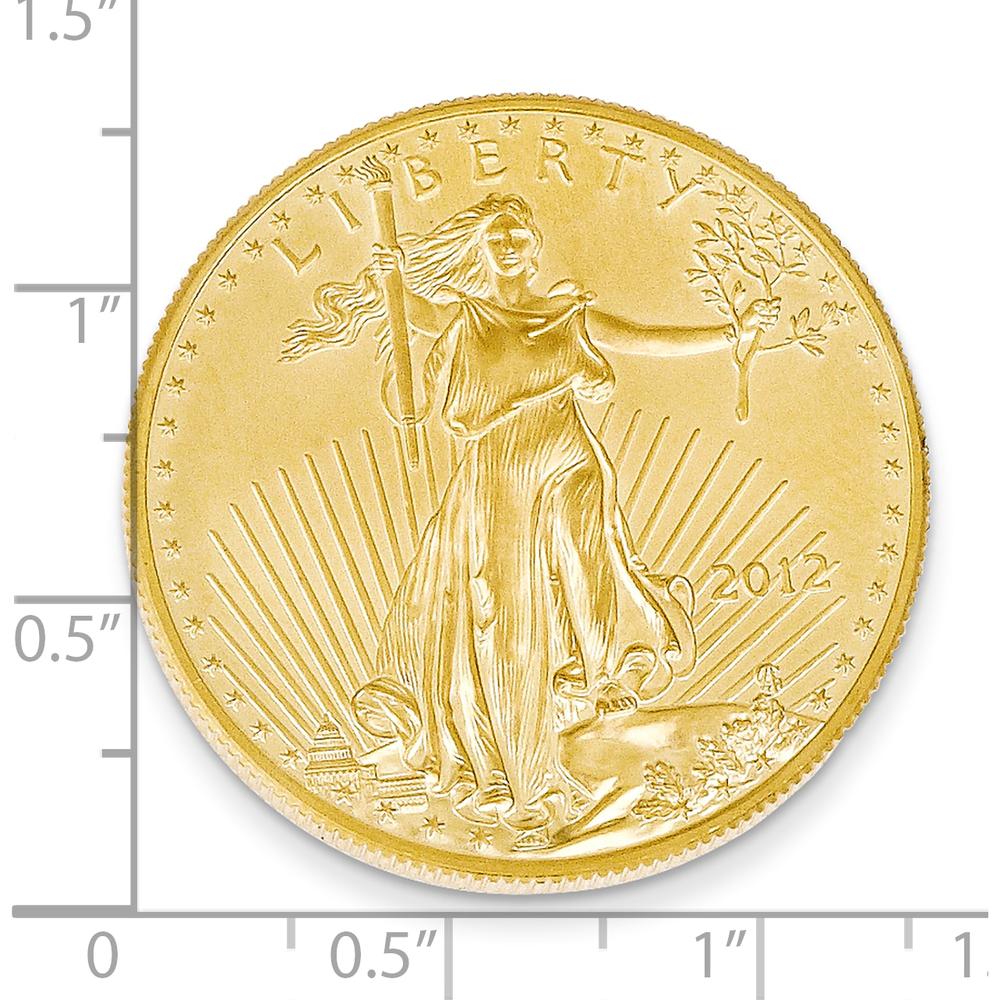 22K Yellow Gold 1 oz. American Eagle Coin Pendant