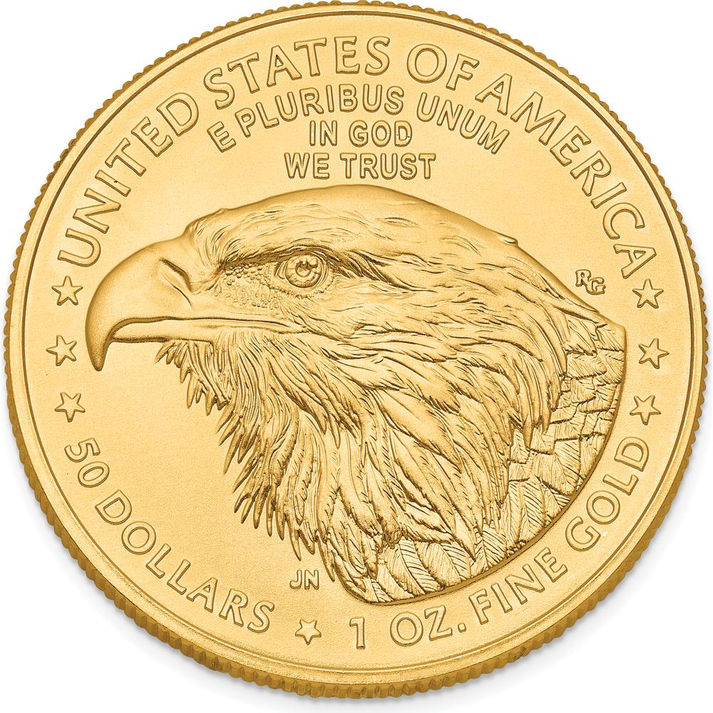 22K Yellow Gold 1 oz. American Eagle Coin Pendant