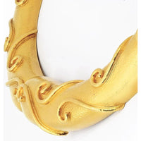 22K Yellow Gold Hammered Scroll Choker Necklace by Zolotas - 235 Grams of Sculpted Elegance