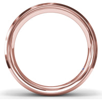 6mm High Polish Beveled Edge Men's Band by Fana