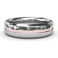 6mm High Polish Beveled Edge Men's Comfort Fit Band by Fana