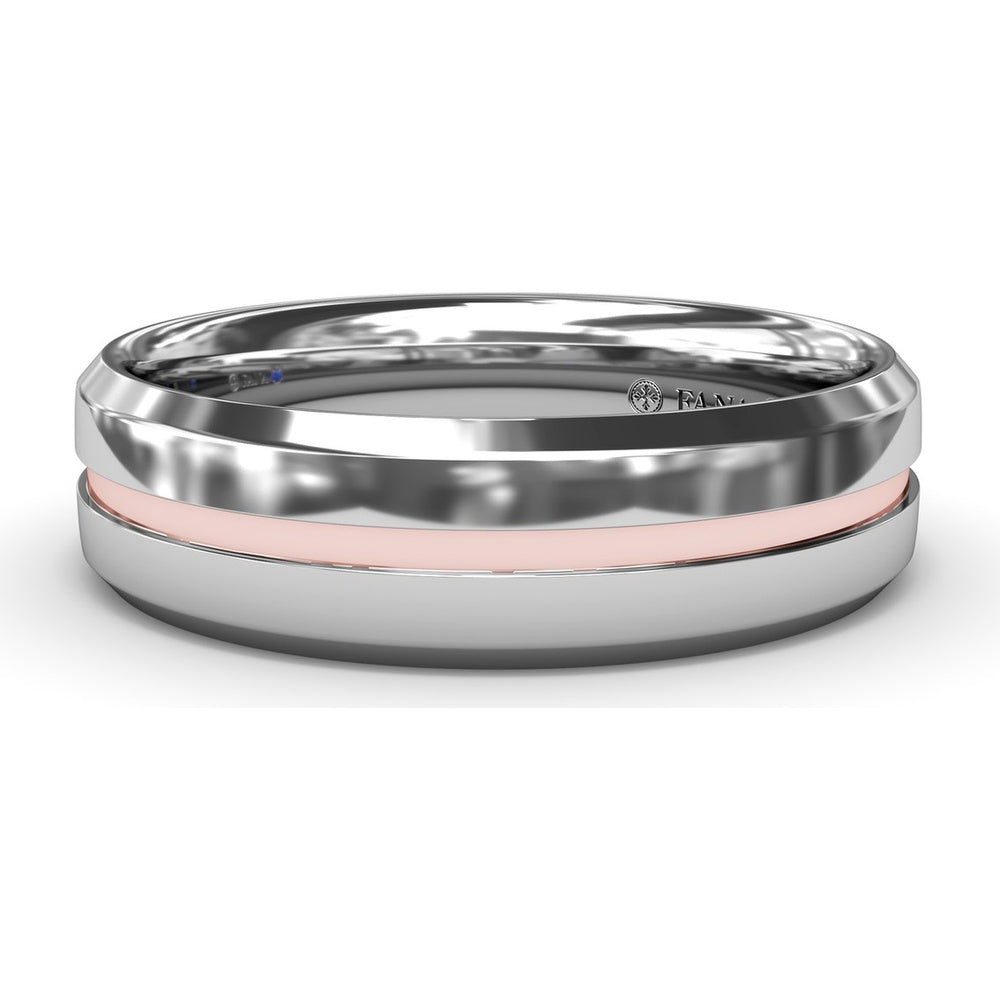 6mm High Polish Beveled Edge Men's Comfort Fit Band by Fana
