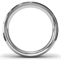 6mm High Polish Beveled Edge Men's Comfort Fit Band by Fana