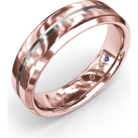 6mm High Polish Beveled Edge Men's Comfort Fit Band by Fana
