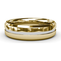 6mm High Polish Beveled Edge Men's Comfort Fit Band by Fana