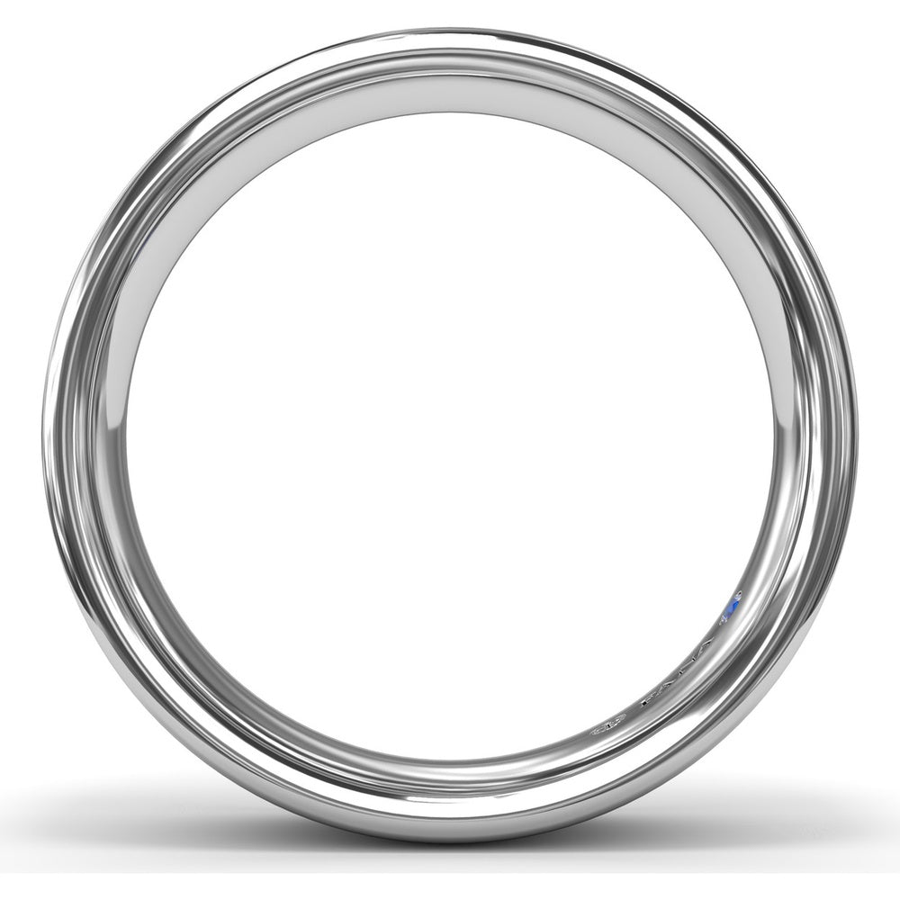 6mm High Polish Men's Comfort Fit Wedding Band by Fana