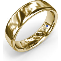 6mm High Polish Men's Comfort Fit Wedding Band by Fana