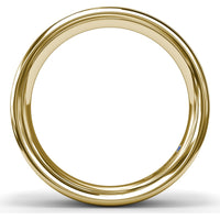 6mm High Polish Men's Comfort Fit Wedding Band by Fana
