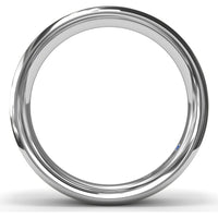 6mm Soho Finish Bevel Edge Men's Band with Brushed Center by Fana