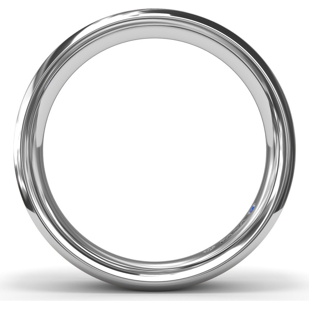 6mm Soho Finish Bevel Edge Men's Band with Brushed Center by Fana