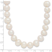 9-10mm White Semi-Round Freshwater Cultured Pearl Endless Necklace - 80 Inches by Monteluci Fine Jewelry