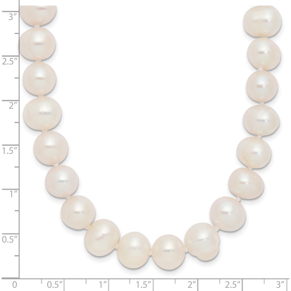 9-10mm White Semi-Round Freshwater Cultured Pearl Endless Necklace - 80 Inches by Monteluci Fine Jewelry