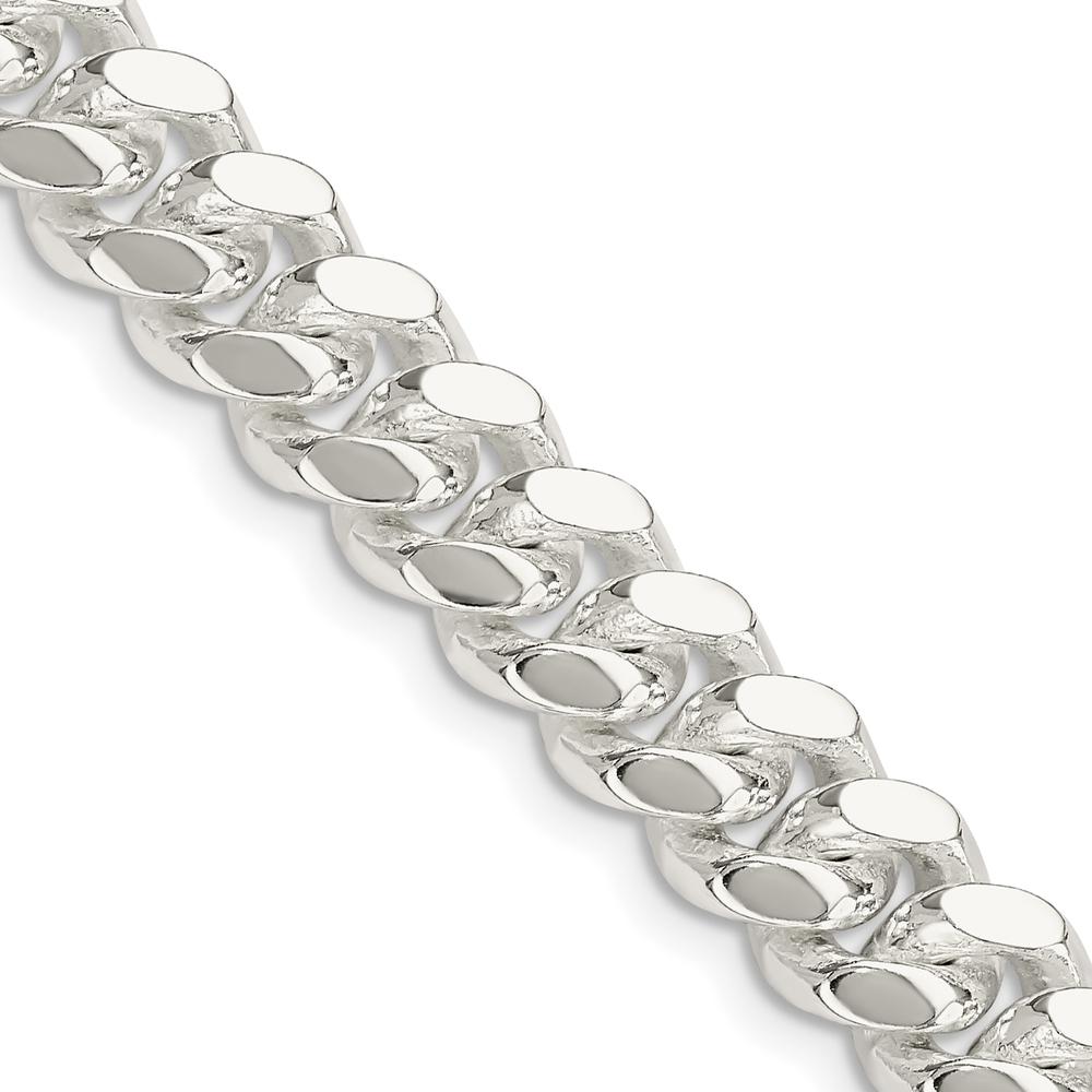 925 Sterling Silver 24" 9mm Polished Domed Curb Chain Necklace by Lumare Gioia