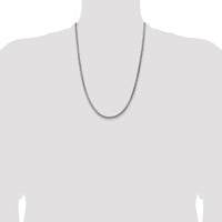 925 Sterling Silver 24" Antiqued Box Chain - 3.6mm Width by Lumare Gioia