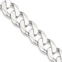 925 Sterling Silver 24" Polished Curb Chain with Lobster Clasp by Lumare Gioia