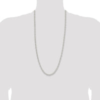 925 Sterling Silver 30" Byzantine Chain Necklace - 4.75mm Width by Lumare Gioia